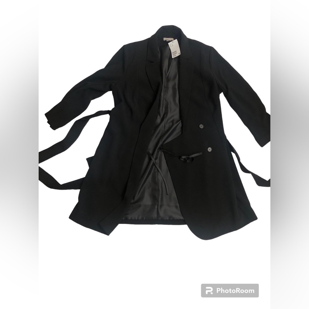H&M double breasted jacket dress belted. Size 14